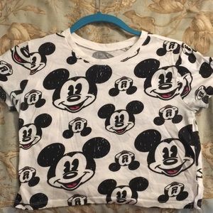 Mickey mouse crop top